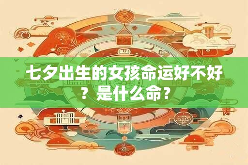 七夕出生的女孩命运好不好？是什么命？