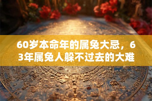 60岁本命年的属兔大忌，63年属兔人躲不过去的大难