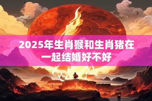 2025年生肖猴和生肖猪在一起结婚好不好