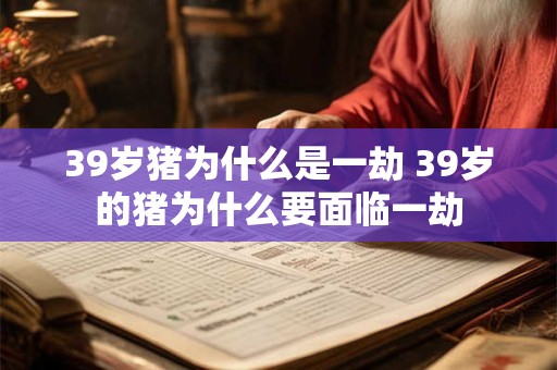39岁猪为什么是一劫 39岁的猪为什么要面临一劫