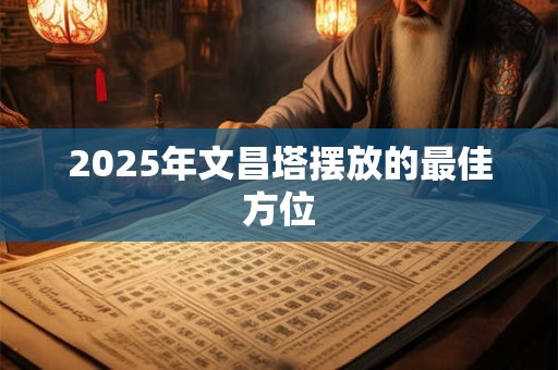 2025年文昌塔摆放的最佳方位