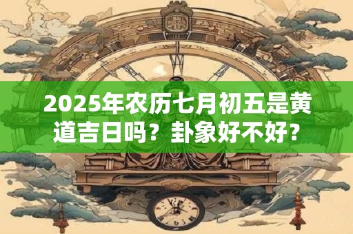 2025年农历七月初五是黄道吉日吗？卦象好不好？