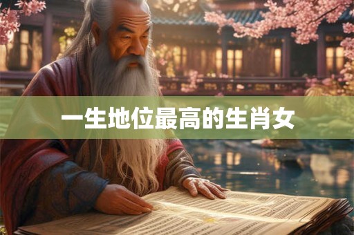 一生地位最高的生肖女 一生地位最高的生肖女
