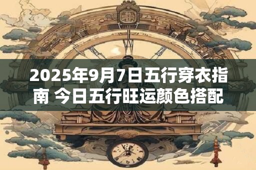 2026年9月7日五行穿衣指南 今日五行旺运颜色搭配 2026年9月7日五行穿衣指南 今日五行旺运颜色搭配