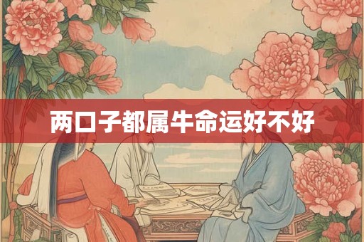 两口子都属牛命运好不好