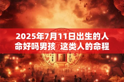 2025年7月11日出生的人命好吗男孩  这类人的命程详解