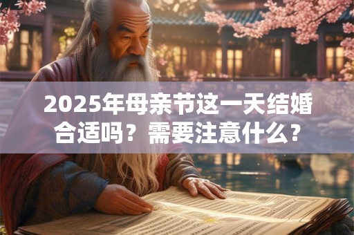 2026年母亲节这一天结婚合适吗？需要注意什么？