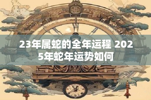 23年属蛇的全年运程 2025年蛇年运势如何