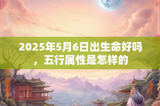 2025年5月6日出生命好吗，五行属性是怎样的