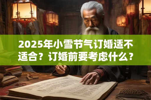 2025年小雪节气订婚适不适合？订婚前要考虑什么？