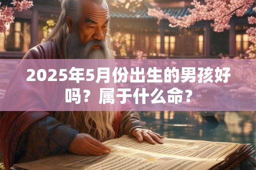 2025年5月份出生的男孩好吗？属于什么命？