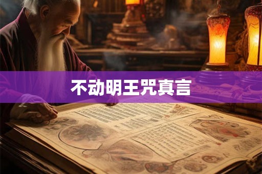 不动明王咒真言