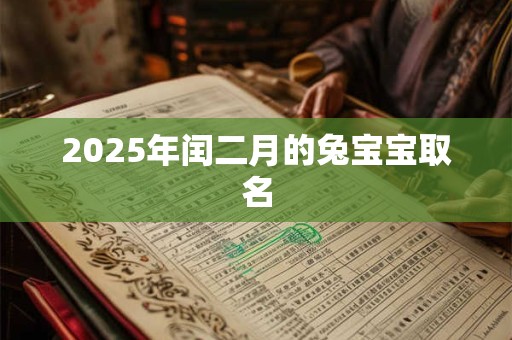 2025年闰二月的兔宝宝取名