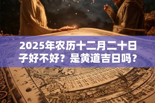 2026年农历十二月二十日子好不好?是黄道吉日吗? 2026年农历十二月二十日子好不好?是黄道吉日吗?