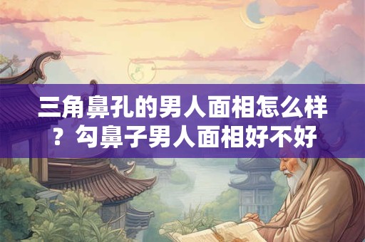 三角鼻孔的男人面相怎么样？勾鼻子男人面相好不好