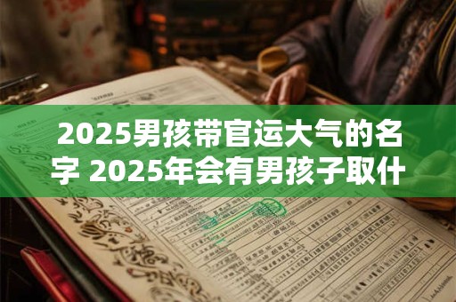2025男孩带官运大气的名字 2025年会有男孩子取什么名字能带来官运和大气