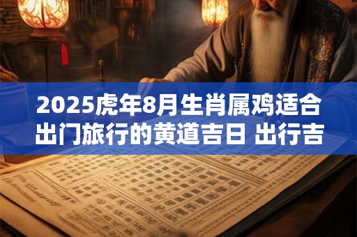 2025虎年8月生肖属鸡适合出门旅行的黄道吉日 出行吉日查询