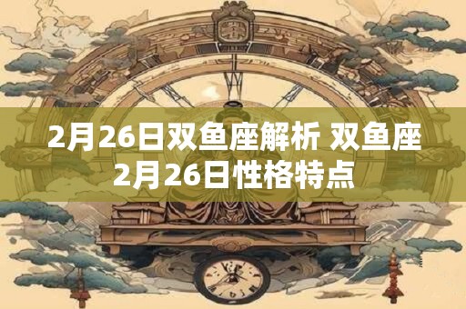 2月26日双鱼座解析 双鱼座2月26日性格特点