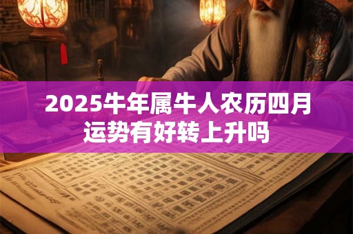 2025牛年属牛人农历四月运势有好转上升吗