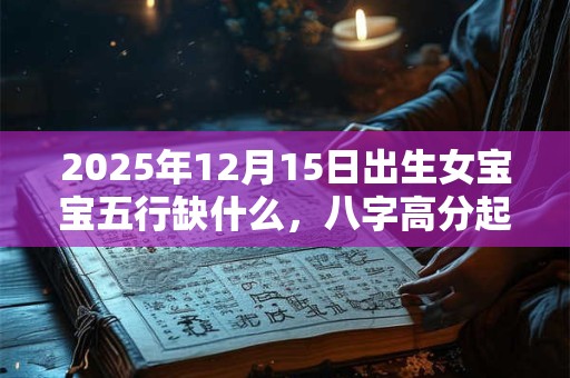 2025年12月15日出生女宝宝五行缺什么，八字高分起名字