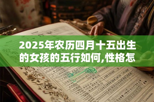 2025年农历四月十五出生的女孩的五行如何,性格怎么样？