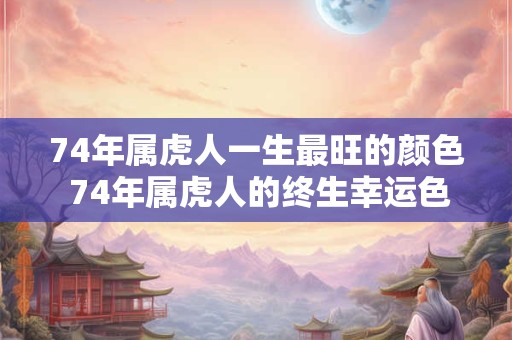 74年属虎人一生最旺的颜色 74年属虎人的终生幸运色