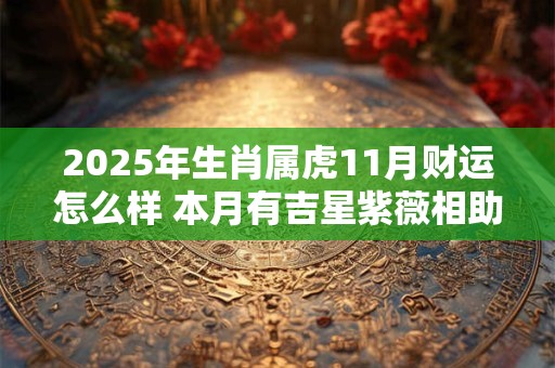 2025年生肖属虎11月财运怎么样 本月有吉星紫薇相助 2025年生肖属虎11月财运怎么样 本月有吉星紫薇相助