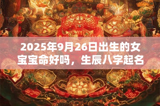 2025年9月26日出生的女宝宝命好吗，生辰八字起名字