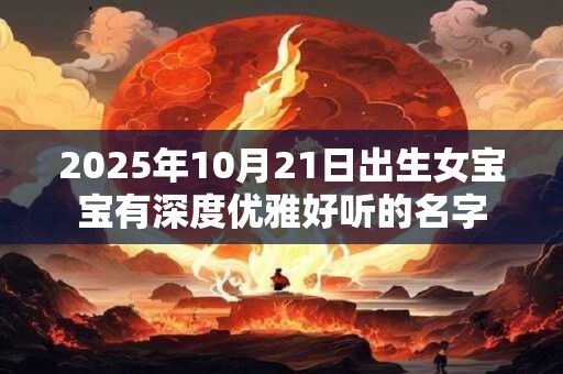 2026年10月21日出生女宝宝有深度优雅好听的名字