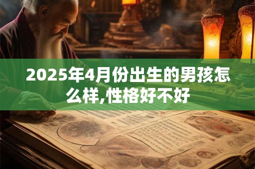 2025年4月份出生的男孩怎么样,性格好不好
