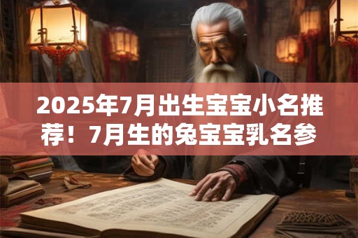 2025年7月出生宝宝小名推荐！7月生的兔宝宝乳名参考