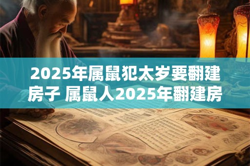 2025年属鼠犯太岁要翻建房子 属鼠人2025年翻建房子好不好