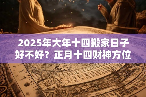 2025年大年十四搬家日子好不好?正月十四财神方位 2025年大年十四搬家日子好不好?正月十四财神方位