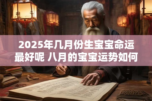 2025年几月份生宝宝命运最好呢 八月的宝宝运势如何