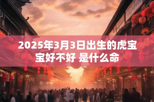 2025年3月3日出生的虎宝宝好不好 是什么命 2025年3月3日出生的虎宝宝好不好 是什么命