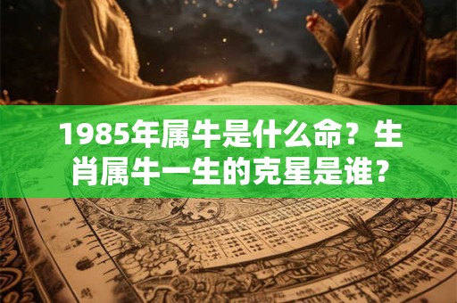 1985年属牛是什么命？生肖属牛一生的克星是谁？