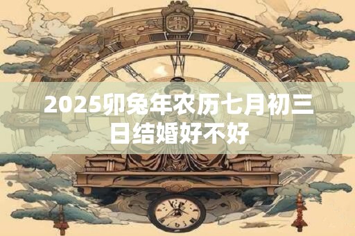 2025卯兔年农历七月初三日结婚好不好