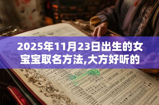 2025年11月23日出生的女宝宝取名方法,大方好听的名字大全