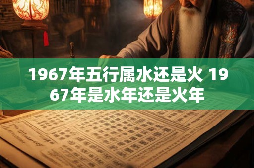 1967年五行属水还是火 1967年是水年还是火年