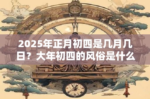 2025年正月初四是几月几日？大年初四的风俗是什么？