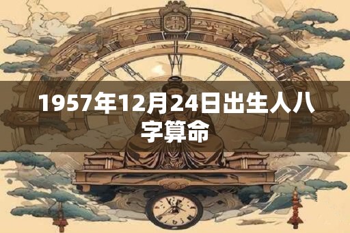 1957年12月24日出生人八字算命