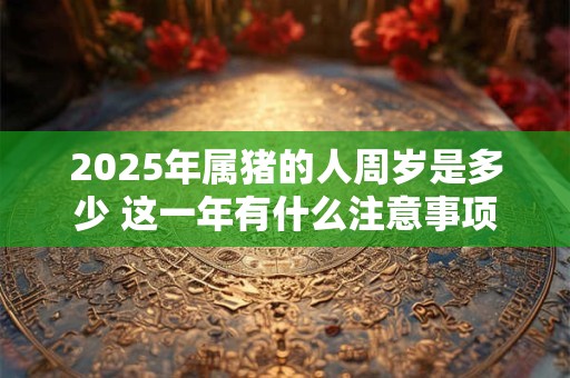 2025年属猪的人周岁是多少 这一年有什么注意事项