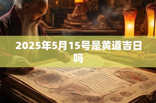 2025年5月15号是黄道吉日吗