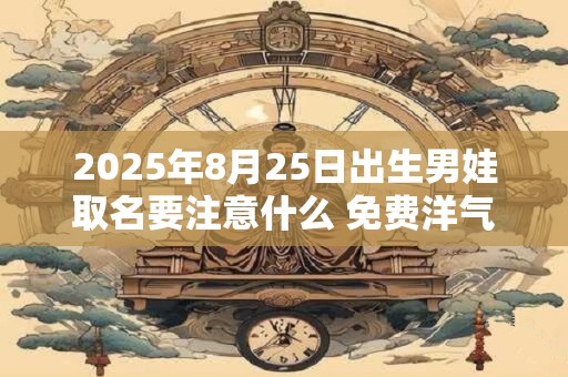 2026年8月25日出生男娃取名要注意什么 免费洋气名字推荐 2026年8月25日出生男娃取名要注意什么 免费洋气名字推荐