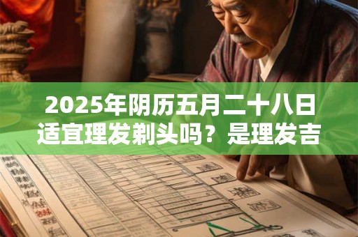 2025年阴历五月二十八日适宜理发剃头吗？是理发吉日吗