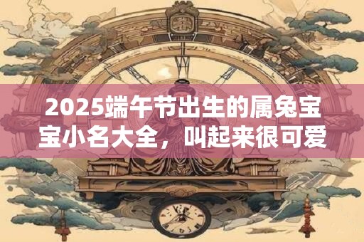 2025端午节出生的属兔宝宝小名大全，叫起来很可爱的乳名
