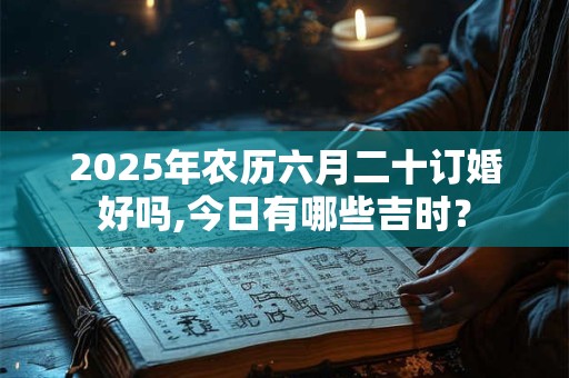 2025年农历六月二十订婚好吗,今日有哪些吉时？