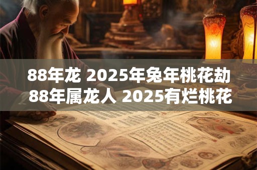 88年龙 2025年兔年桃花劫 88年属龙人 2025有烂桃花吗