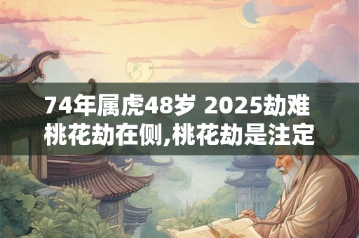74年属虎48岁 2025劫难 桃花劫在侧,桃花劫是注定的吗