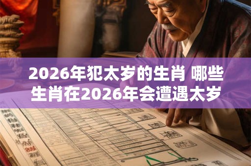 2026年犯太岁的生肖 哪些生肖在2026年会遭遇太岁